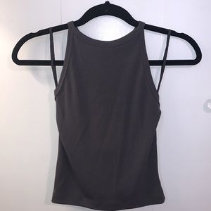 EUC. Gray AE halter tank top
